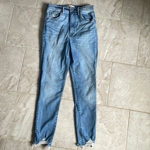 Abercrombie & Fitch the Super Skinny Ankle High Rise Jean